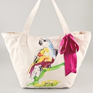 ISO:: Juicy Couture Gen Y Parrot Canvas Tote